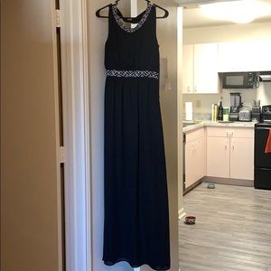 Black detailed-back maxi dress!